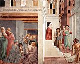 Benozzo Di Lese Di Sandro Gozzoli Wall Art - Scenes from the Life of St Francis (Scene 1, north wall)